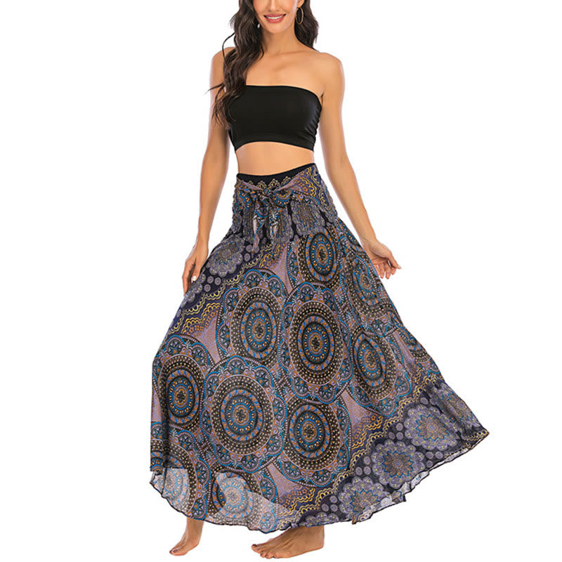 	 Vestido de encaje estilo bohemio con mandala flor y dos estilos de piedras de Buda - image 33