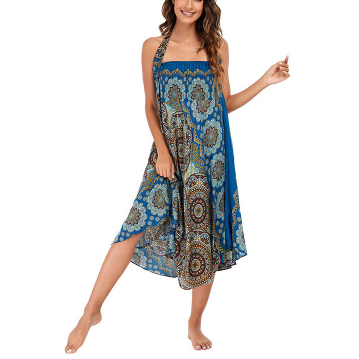 	 Vestido de encaje estilo bohemio con mandala flor y dos estilos de piedras de Buda - image 43