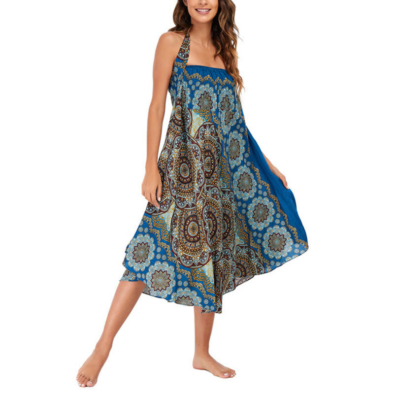 	 Vestido de encaje estilo bohemio con mandala flor y dos estilos de piedras de Buda - image 39
