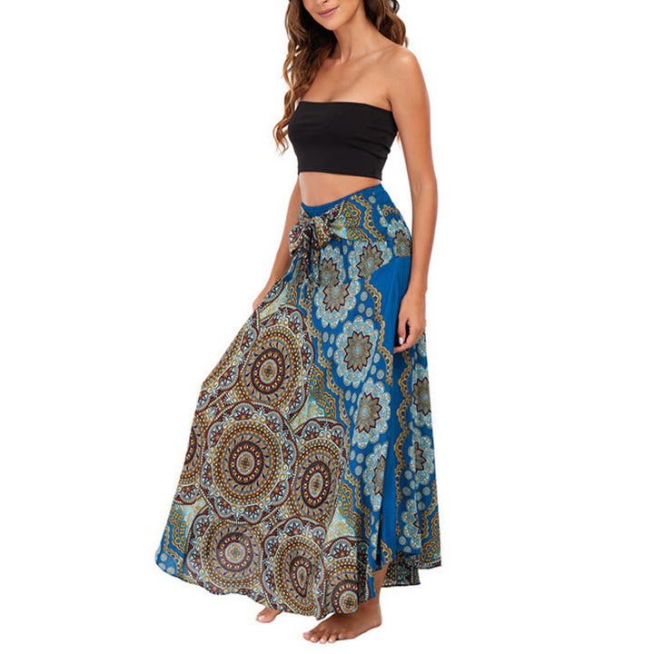 	 Vestido de encaje estilo bohemio con mandala flor y dos estilos de piedras de Buda - image 40