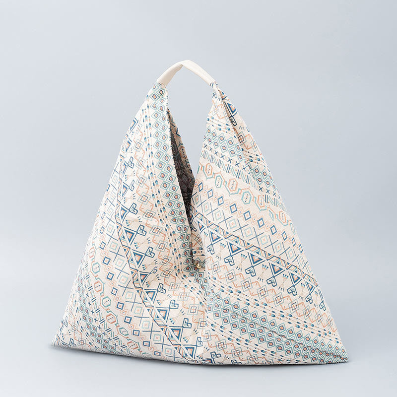 Buddha Piedras Geometría Tigre Flores Leopardo Rayas Estampado Bolsa de Hombro Triangular Bajo el Brazo