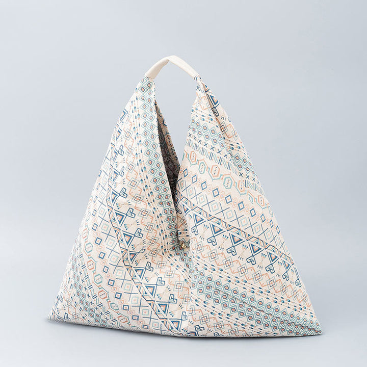 Buddha Piedras Geometría Tigre Flores Leopardo Rayas Estampado Bolsa de Hombro Triangular Bajo el Brazo