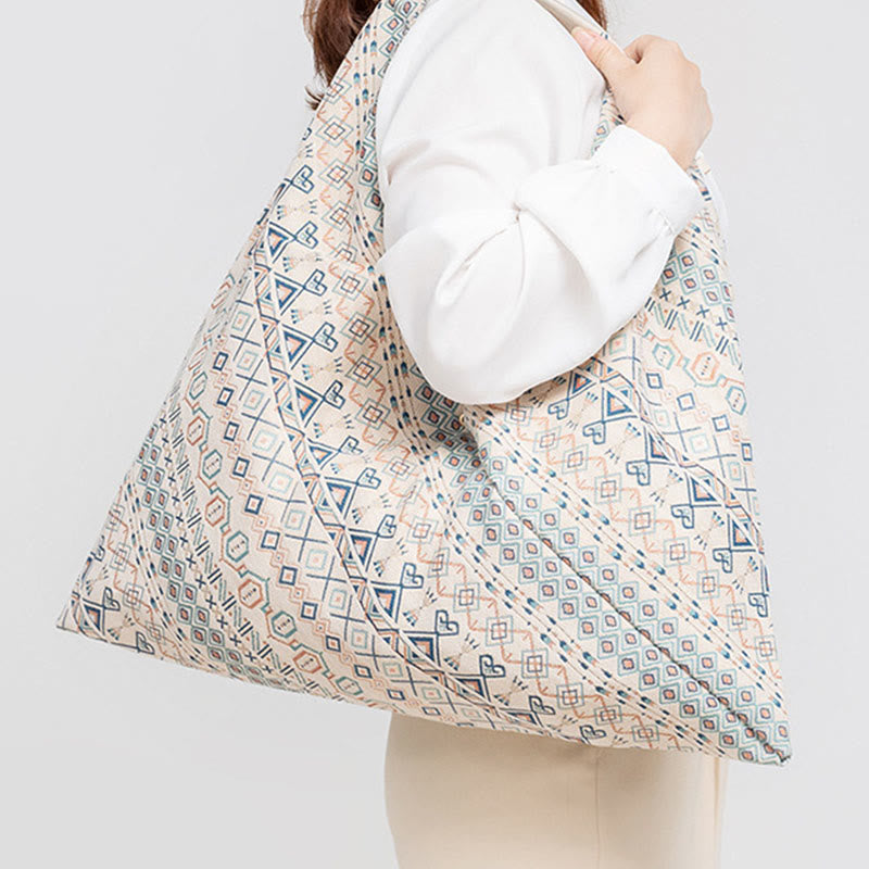 Buddha Piedras Geometría Tigre Flores Leopardo Rayas Estampado Bolsa de Hombro Triangular Bajo el Brazo