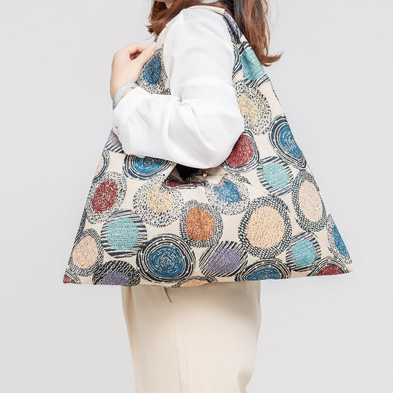 Buddha Piedras Geometría Tigre Flores Leopardo Rayas Estampado Bolsa de Hombro Triangular Bajo el Brazo