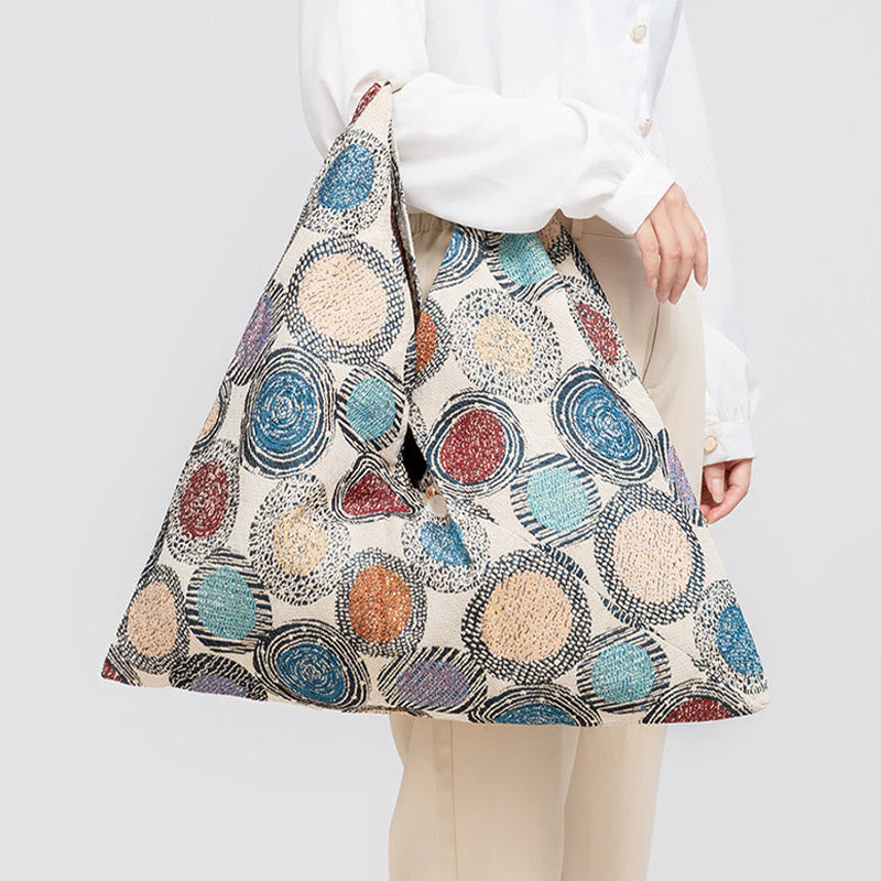 Buddha Piedras Geometría Tigre Flores Leopardo Rayas Estampado Bolsa de Hombro Triangular Bajo el Brazo