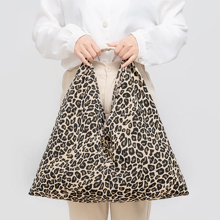 Buddha Piedras Geometría Tigre Flores Leopardo Rayas Estampado Bolsa de Hombro Triangular Bajo el Brazo