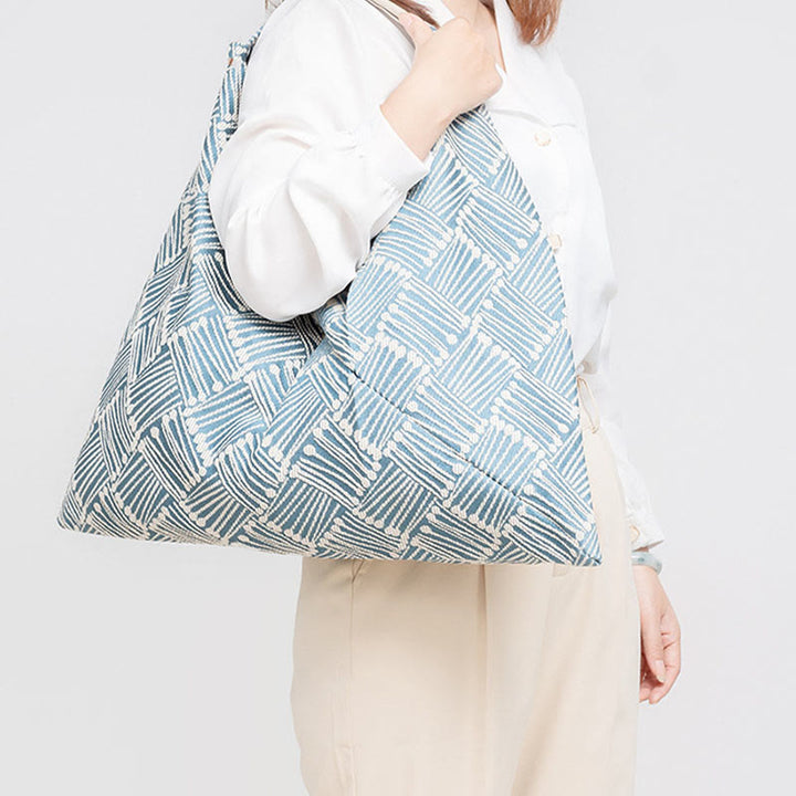 Buddha Piedras Geometría Tigre Flores Leopardo Rayas Estampado Bolsa de Hombro Triangular Bajo el Brazo