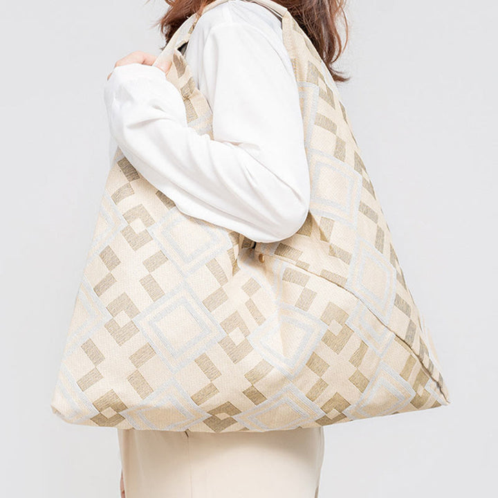 Buddha Piedras Geometría Tigre Flores Leopardo Rayas Estampado Bolsa de Hombro Triangular Bajo el Brazo