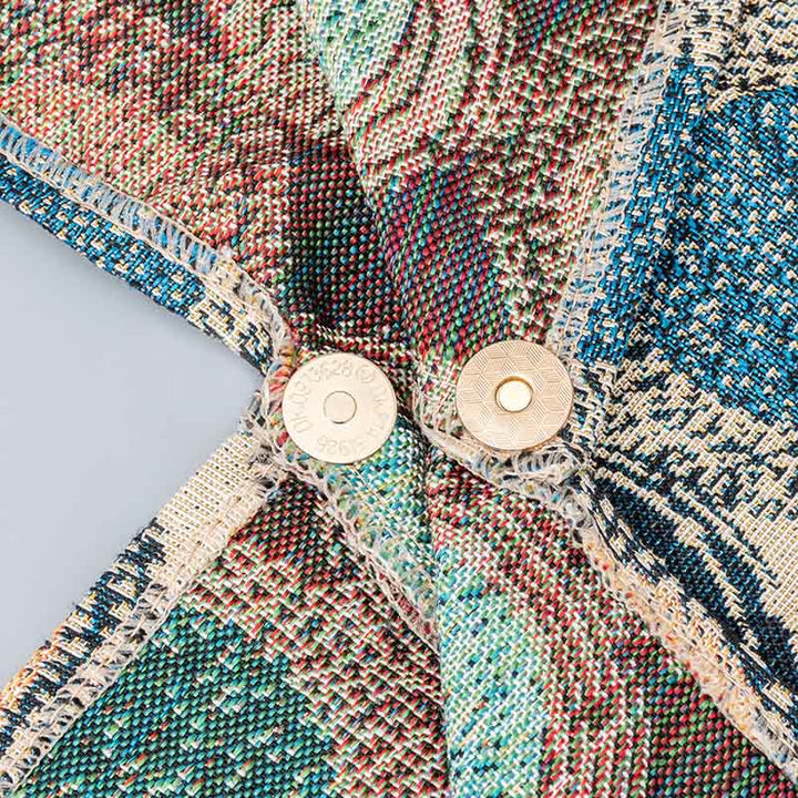 Buddha Piedras Geometría Tigre Flores Leopardo Rayas Estampado Bolsa de Hombro Triangular Bajo el Brazo