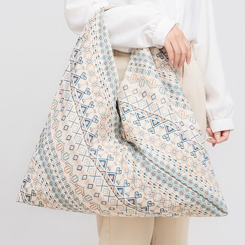 Buddha Piedras Geometría Tigre Flores Leopardo Rayas Estampado Bolsa de Hombro Triangular Bajo el Brazo