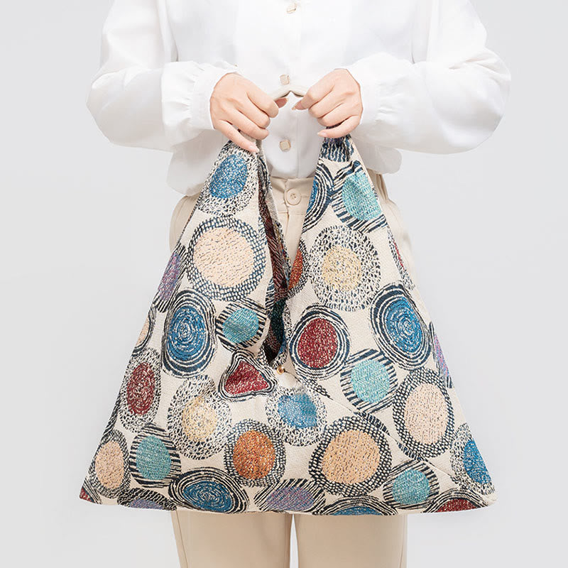 Buddha Piedras Geometría Tigre Flores Leopardo Rayas Estampado Bolsa de Hombro Triangular Bajo el Brazo