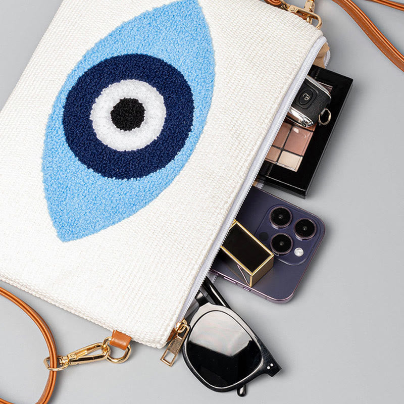 Buddha Stones Evil Eye Leaf Hamsa Lienzo Bandolera Bolsa de Hombro Bolsa