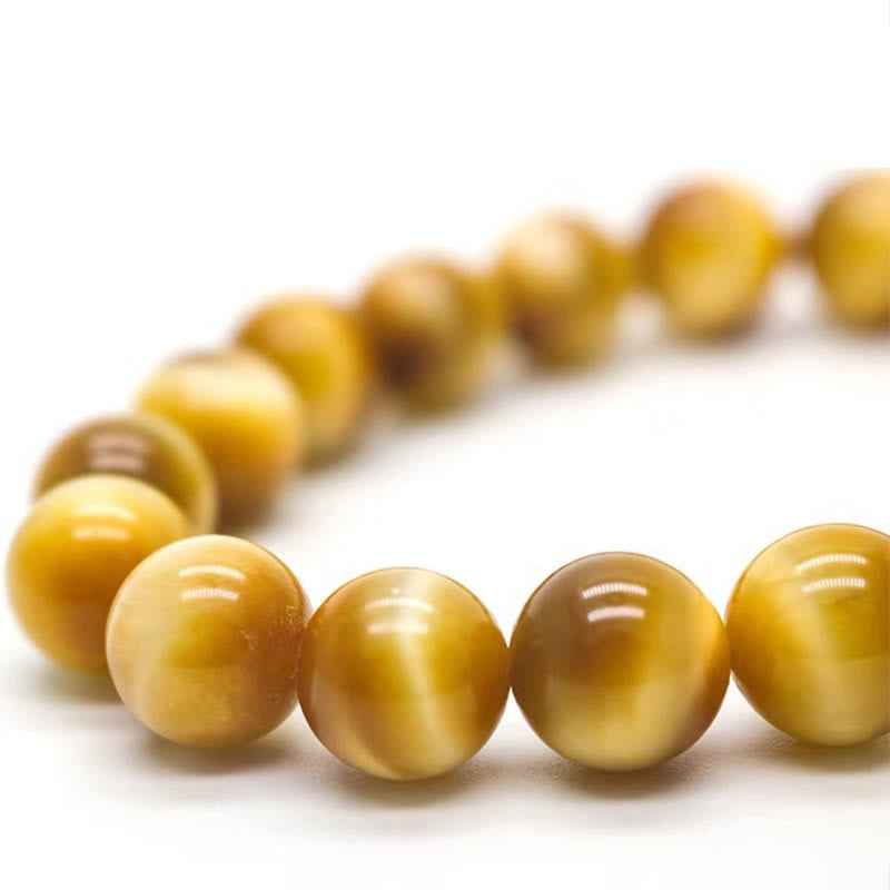 Pulsera de Protección de la Suerte con Cuentas de Ojo de Tigre y Piedras de Buda