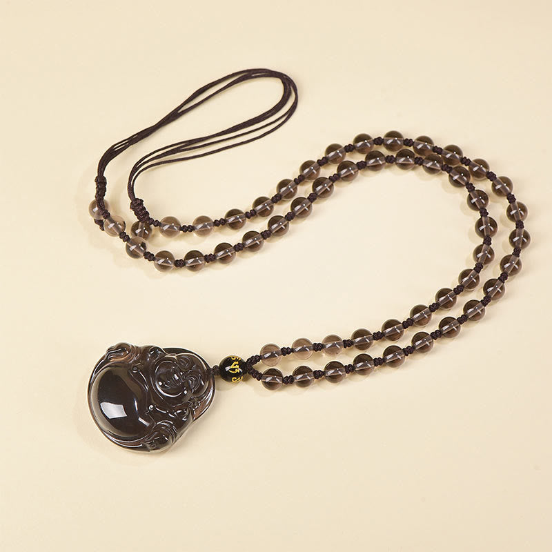 Collar Con Colgante De Amuleto De La Suerte, Cadena Larga, Dragón