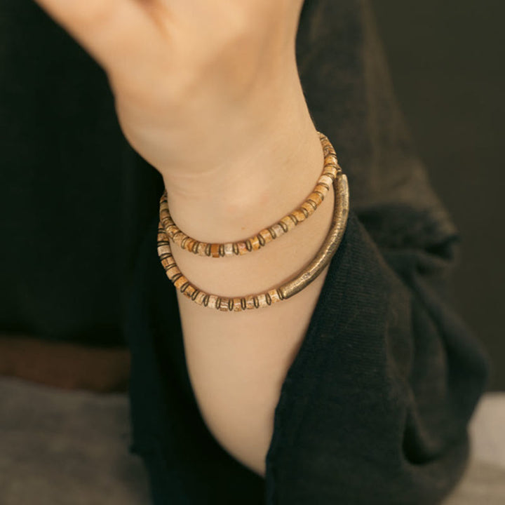 Buddha Stones Sodalite Picture Jasper Green Point Stone Harmony Wisdom Pulsera