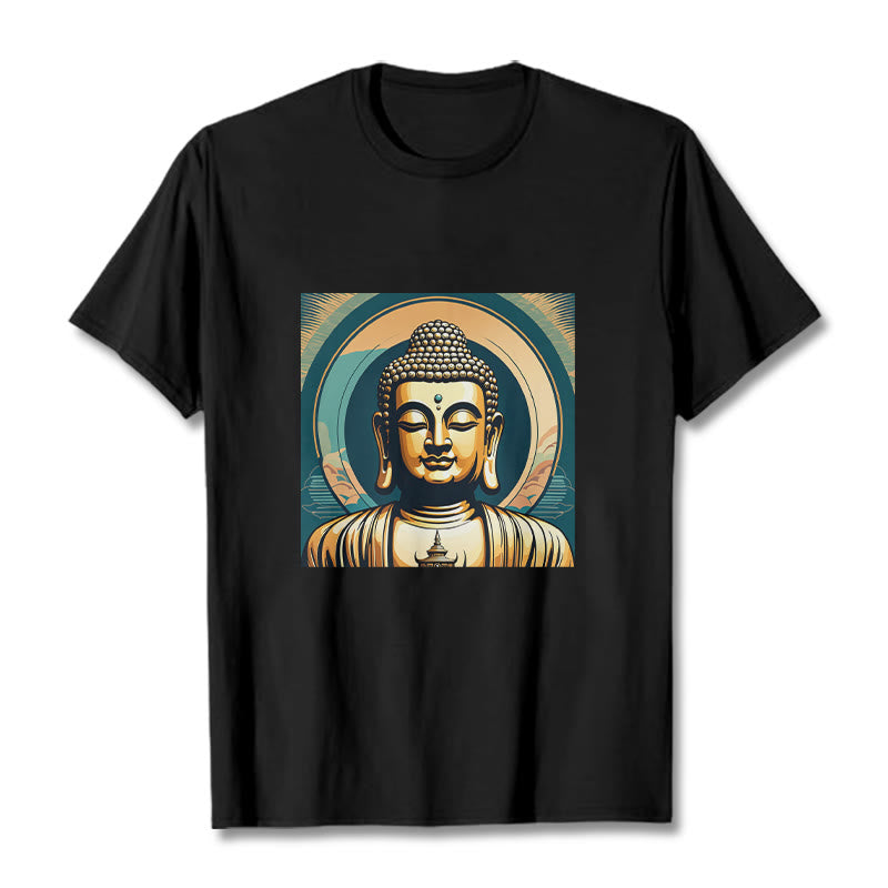 	Camisa de Buda Piedras Aura Buda Dorado - Negro - 2XL - image 0
