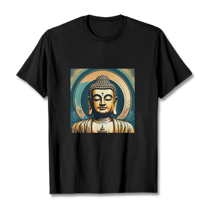 	Camisa de Buda Piedras Aura Buda Dorado - Negro - 2XL - image 0