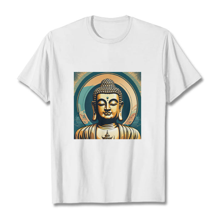 	Camisa de Buda Piedras Aura Buda Dorado - Blanco - 2XL - image 4