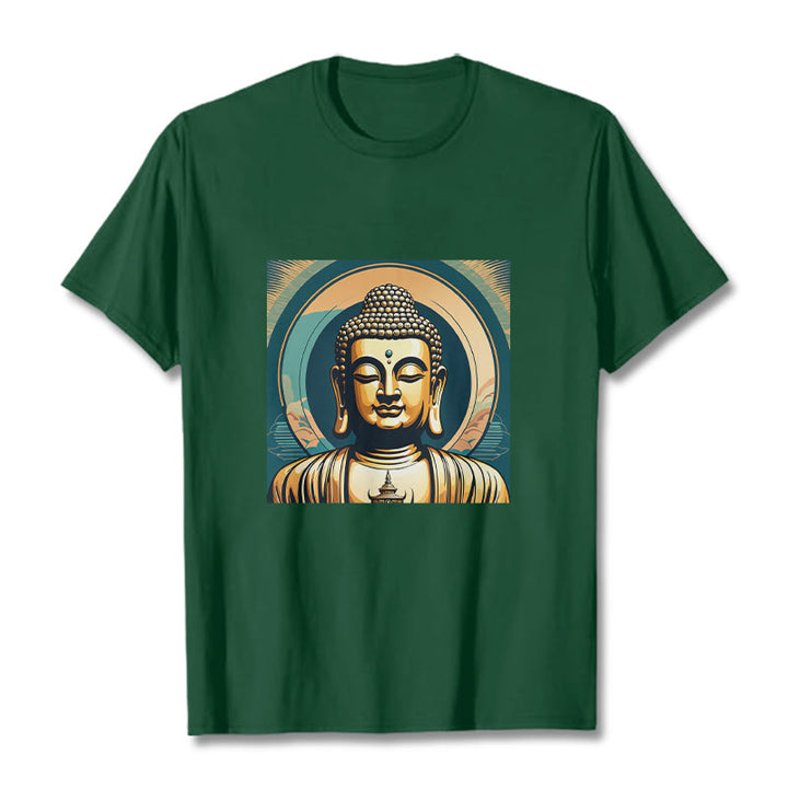	Camisa de Buda Piedras Aura Buda Dorado - Verde bosque - 2XL - image 9