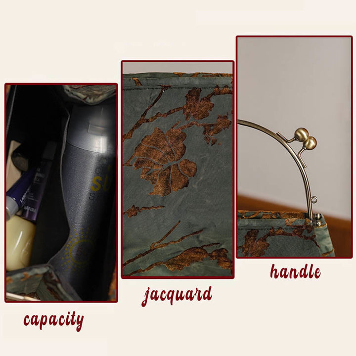 Bolso bandolera de terciopelo con piedras de Buda y cadena de metal