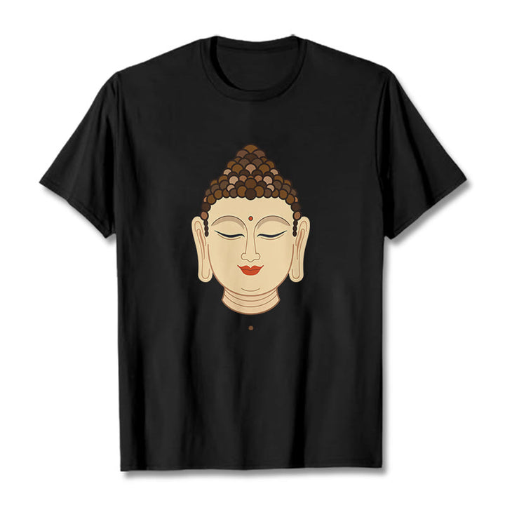 Buddha Stones Meditación Buddha Camiseta - Negro - 2XL - image 6