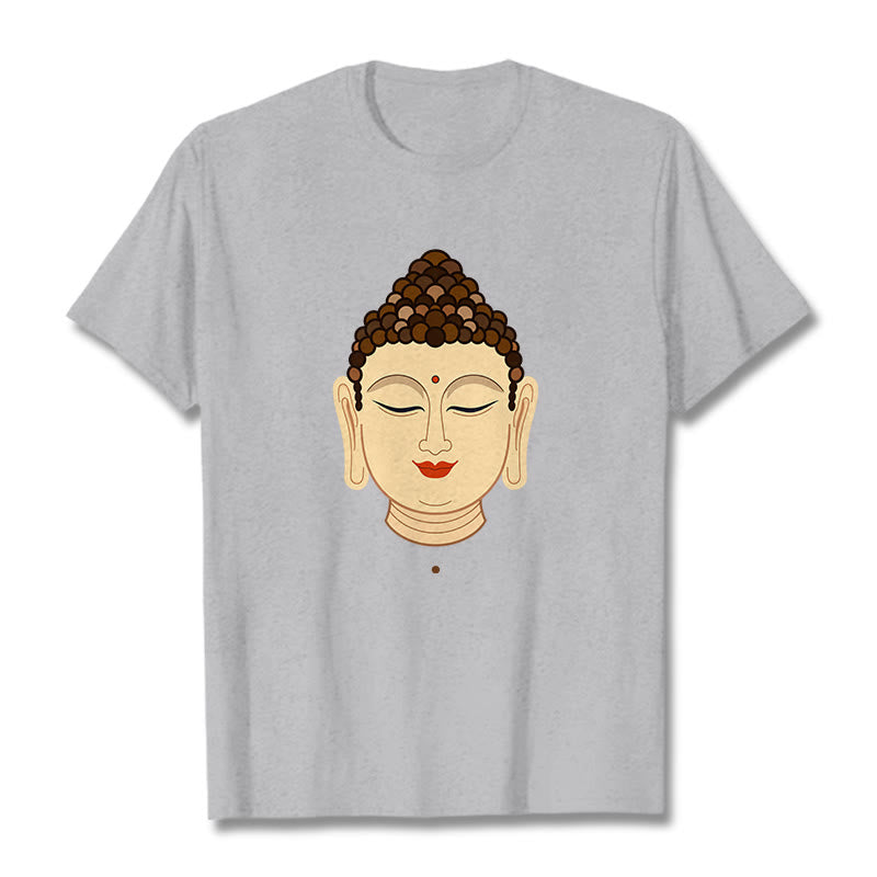 Buddha Stones Meditación Buddha Camiseta - Gris claro - 2XL - image 18