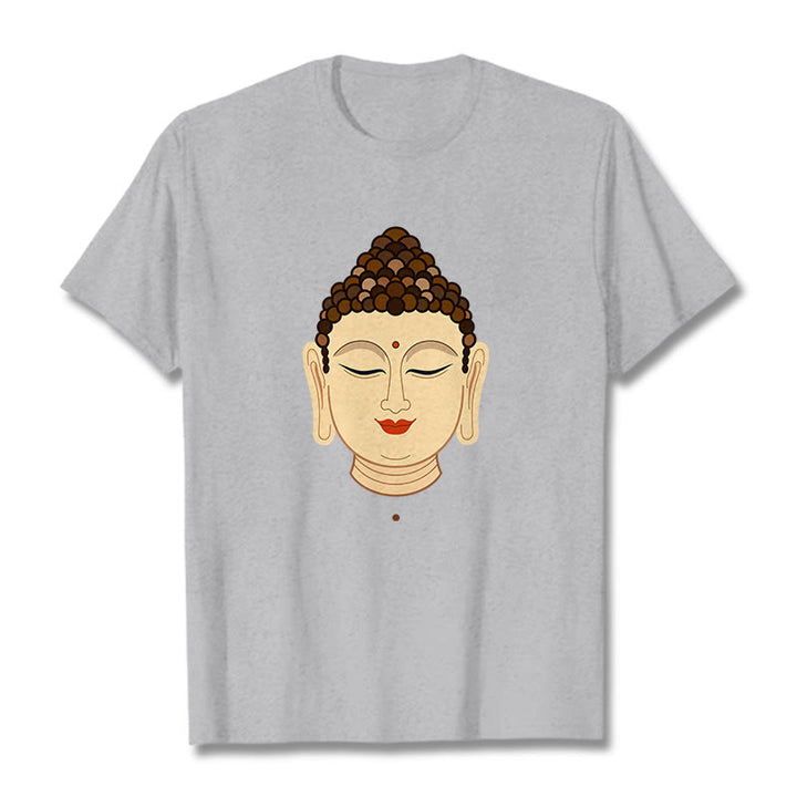 Buddha Stones Meditación Buddha Camiseta - Gris claro - 2XL - image 18