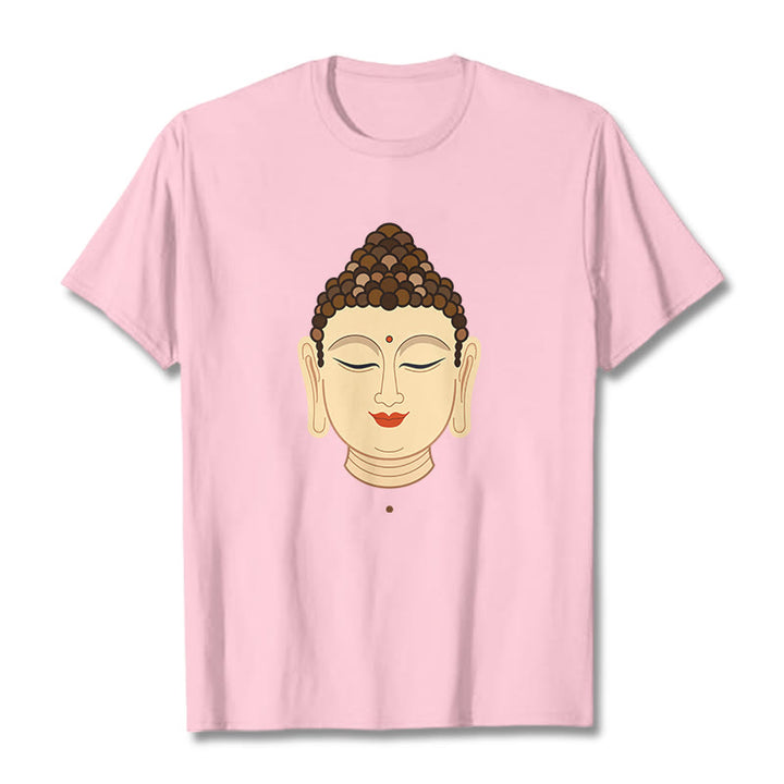 Buddha Stones Meditación Buddha Camiseta - Rosa claro - 2XL - image 12