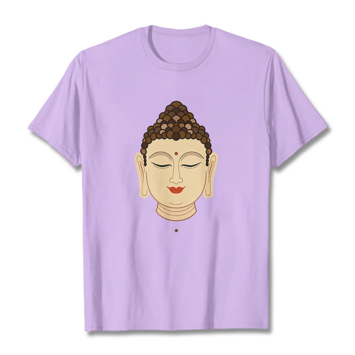 Buddha Stones Meditación Buddha Camiseta - Ciruela - 2XL - image 15