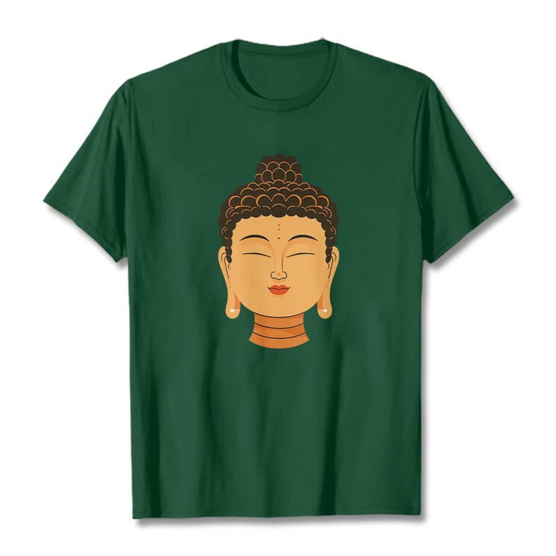Camiseta de Buda de meditación bendecida de Buddha Stones - Verde bosque - 2XL - image 4