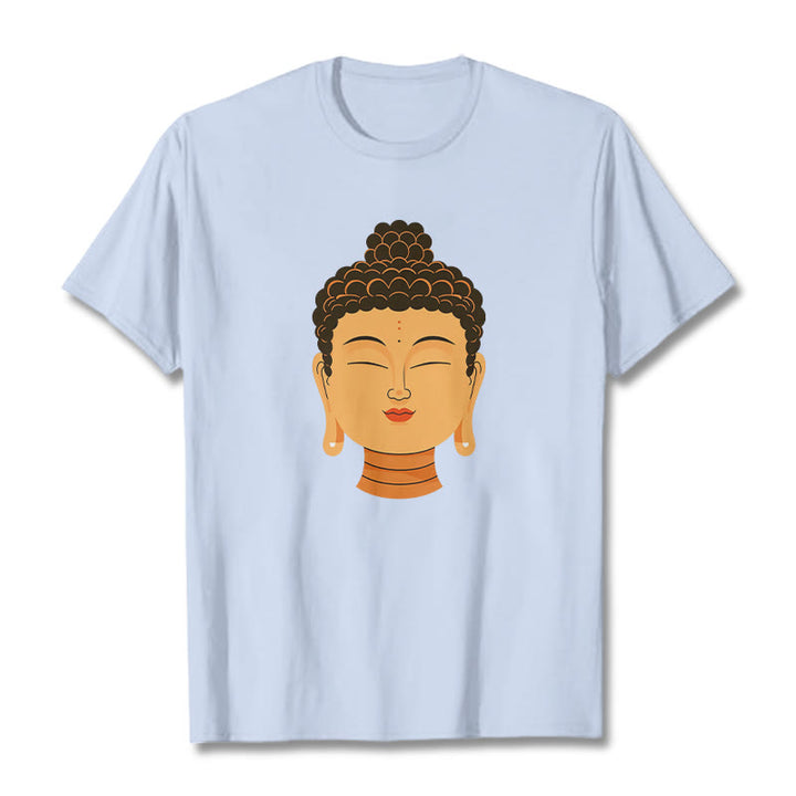 Camiseta de Buda de meditación bendecida de Buddha Stones - Cian claro - 2XL - image 9
