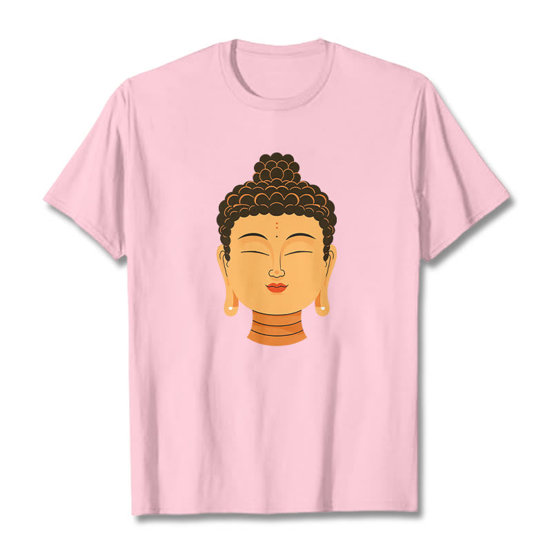 Camiseta de Buda de meditación bendecida de Buddha Stones - rosa claro - 2XL - image 10