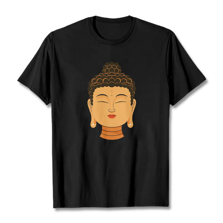 Camiseta de Buda de meditación bendecida de Buddha Stones - Negro - 2XL - image 5