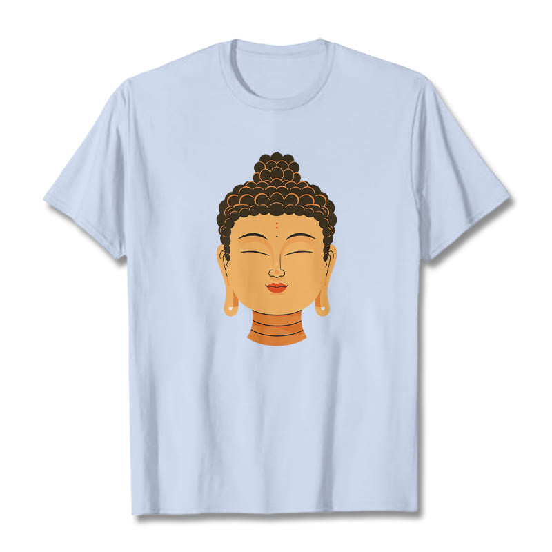 Camiseta de Buda de meditación bendecida de Buddha Stones - Cian claro - 2XL - image 10