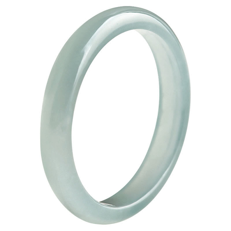 Anillo de Suerte y Prosperidad de Jade Natural de Buddha Stones