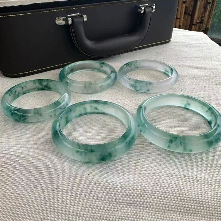 Pulsera de la Suerte de Flores Flotantes de Jade Natural de Buddha Stones - image 9
