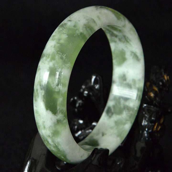 Pulsera de Jade Natural de la Suerte y Prosperidad Buddha Stones