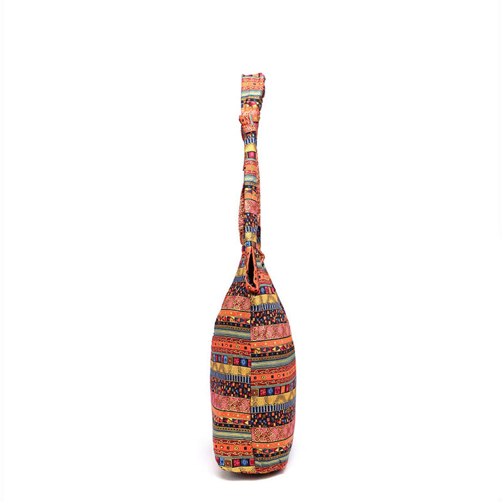 Bolso Bandolera de Algodón con Rayas de Buddha Stones