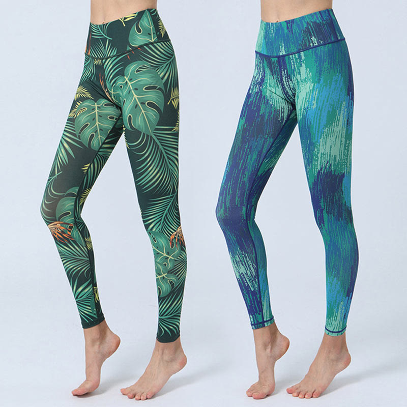 Patrón de Buddha Stones Deportes Fitness Yoga Leggings de cintura alta Pantalones de yoga para mujer - image 0