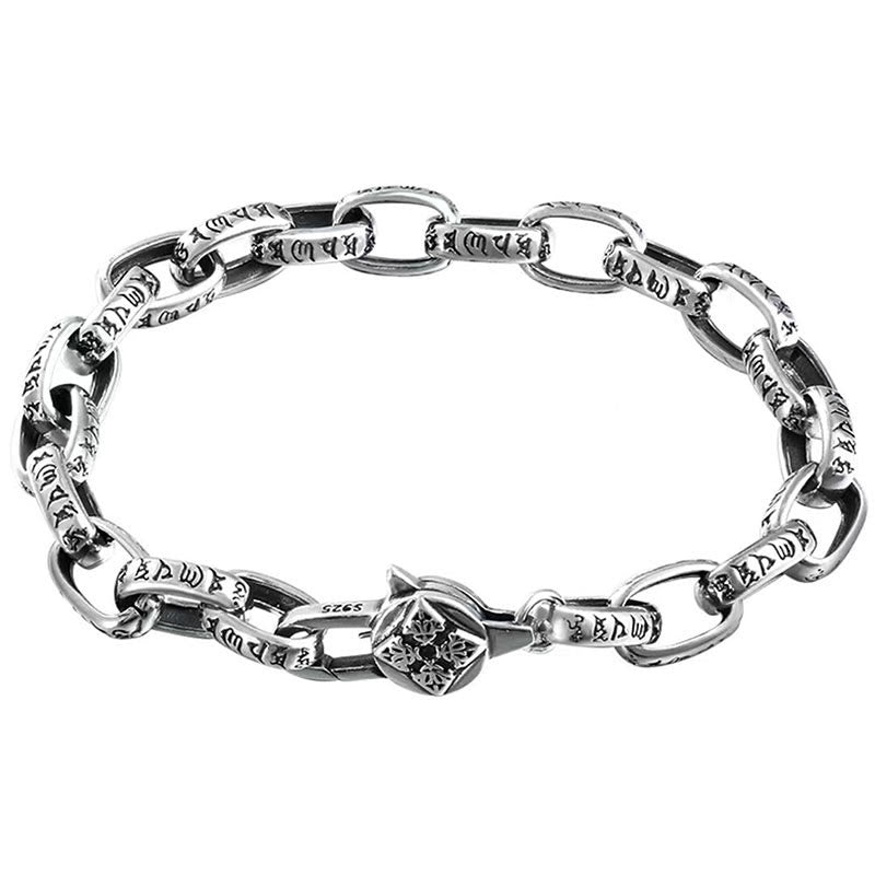 Buddha Stones Pulsera de Sabiduría y Calma con Seis Verdaderas Palabras en Plata de Ley 925 - image 11