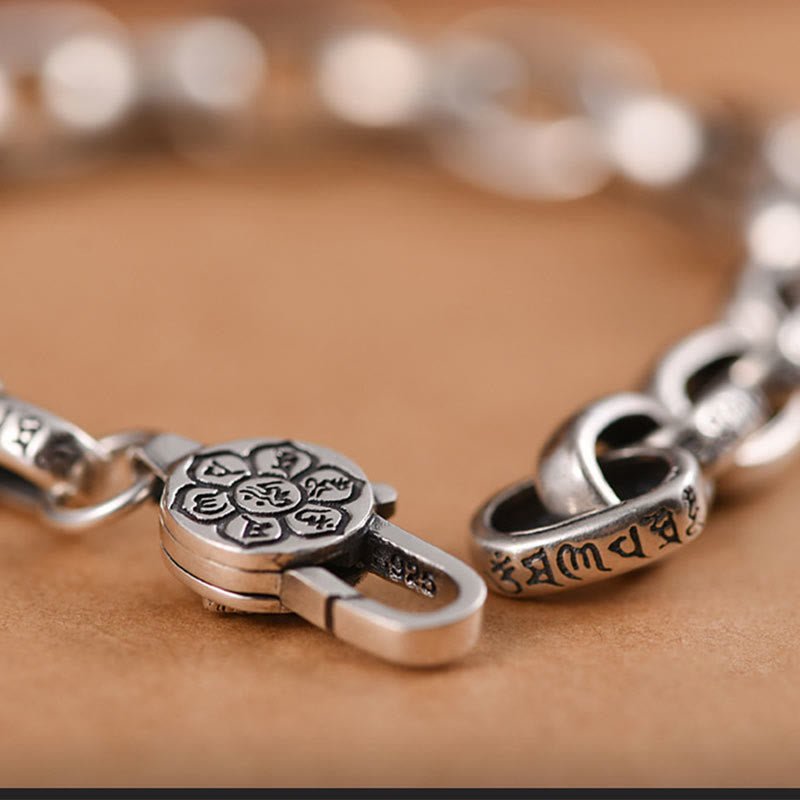 Buddha Stones Pulsera de Sabiduría y Calma con Seis Verdaderas Palabras en Plata de Ley 925 - image 10