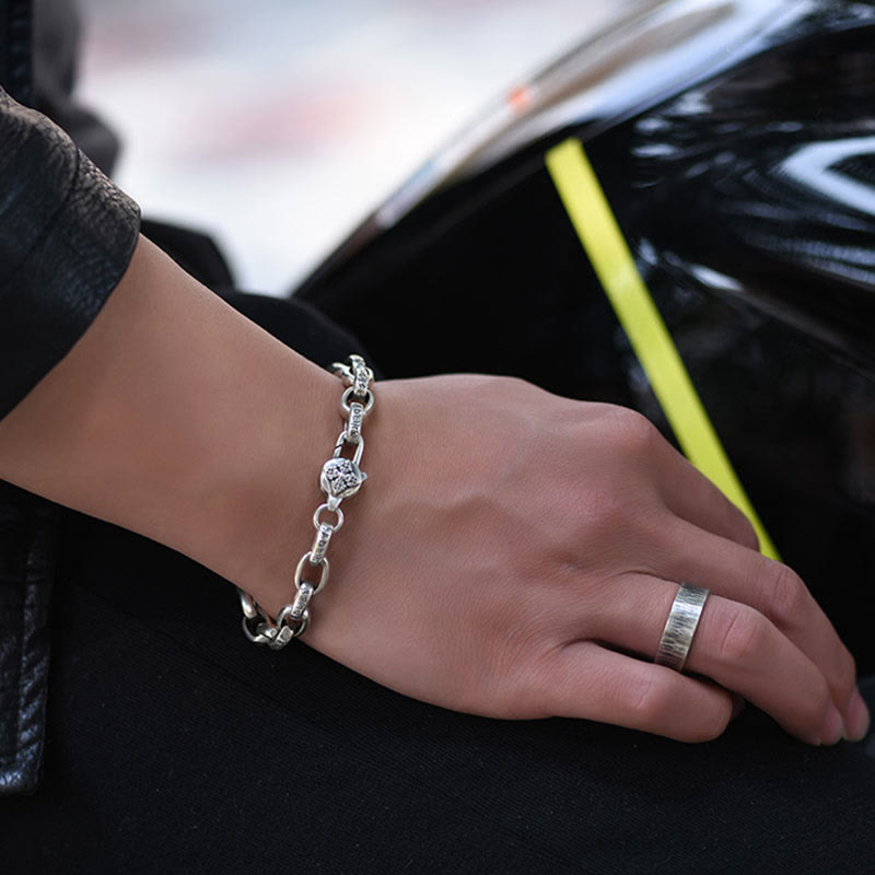 Buddha Stones Pulsera de Sabiduría y Calma con Seis Verdaderas Palabras en Plata de Ley 925 - image 9
