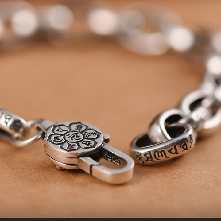 Buddha Stones Pulsera de Sabiduría y Calma con Seis Verdaderas Palabras en Plata de Ley 925 - image 10