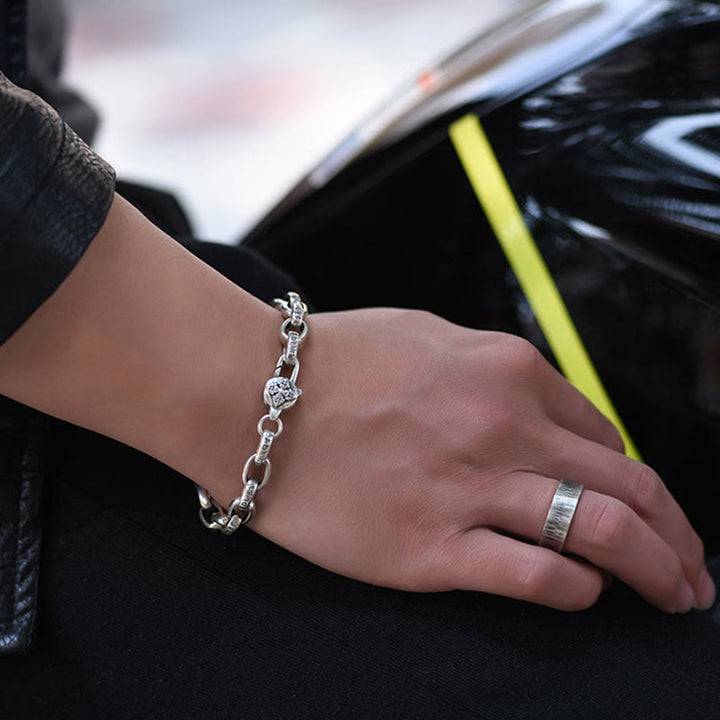 Buddha Stones Pulsera de Sabiduría y Calma con Seis Verdaderas Palabras en Plata de Ley 925 - image 9
