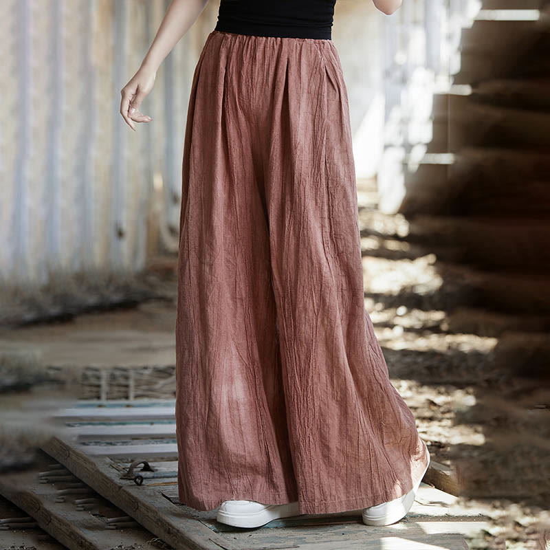 Vestido de lino ramio sin mangas hasta la rodilla con bolsillos y botones de rana, estampado de Buddha Stones. - image 41