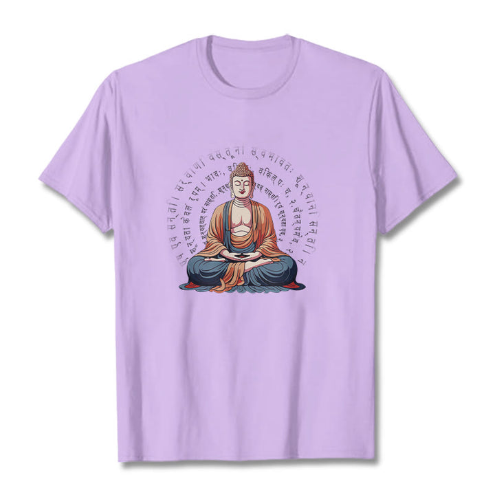 Camiseta Buddha Stones Sūtra del Corazón Sánscrito La Forma No Es Otra Que Vacuidad - Ciruela - 2XL - image 16