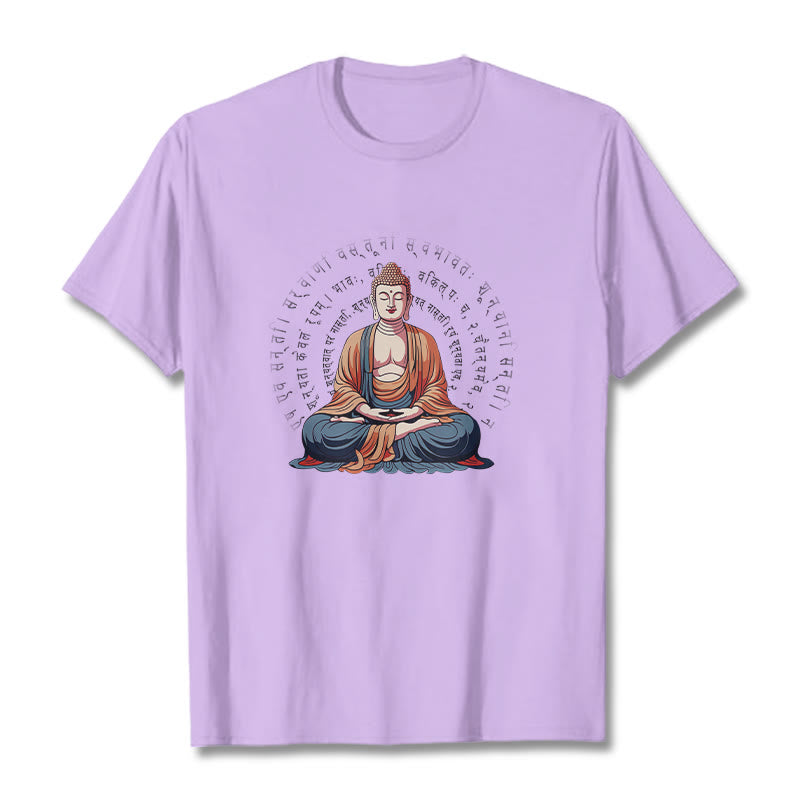 Camiseta Buddha Stones Sūtra del Corazón Sánscrito La Forma No Es Otra Que Vacuidad - Ciruela - 2XL - image 17