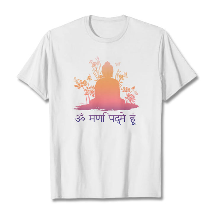 Buddha Stones Sánscrito OM NAMAH SHIVAYA Camiseta - Blanco - 2XL - image 0