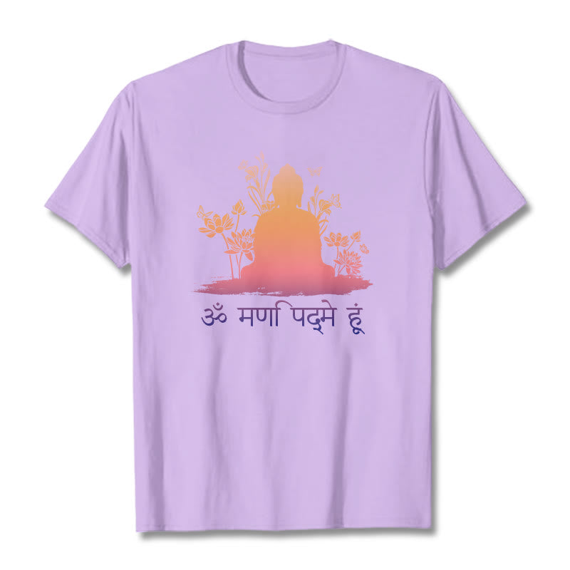 Buddha Stones Sánscrito OM NAMAH SHIVAYA Camiseta - Ciruela - 2XL - image 16