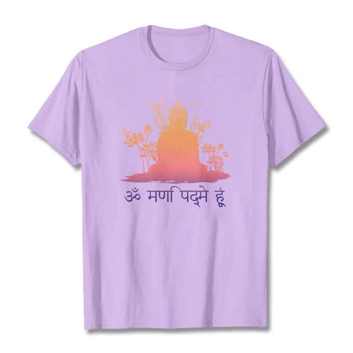 Buddha Stones Sánscrito OM NAMAH SHIVAYA Camiseta - Ciruela - 2XL - image 16